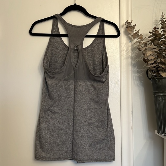 Lululemon grey mesh racer back tank top - Picture 5 of 6